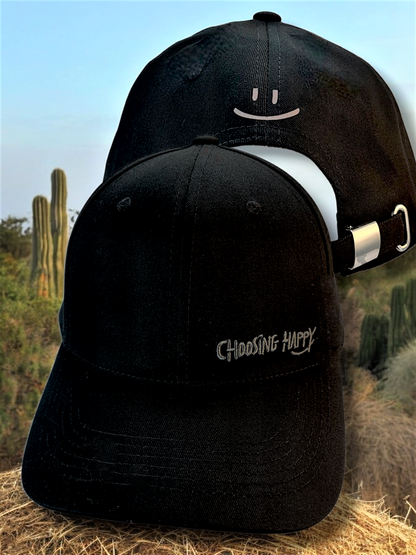 Choosing Happy Buckle Back Hats