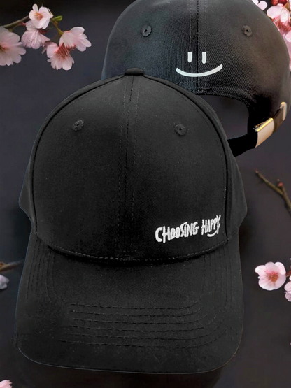 Choosing Happy Buckle Back Hats