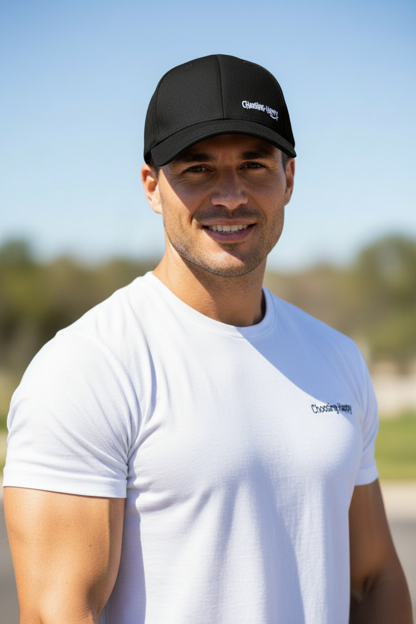 Choosing Happy Buckle Back Hats