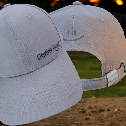 Choosing Happy Buckle Back Hats