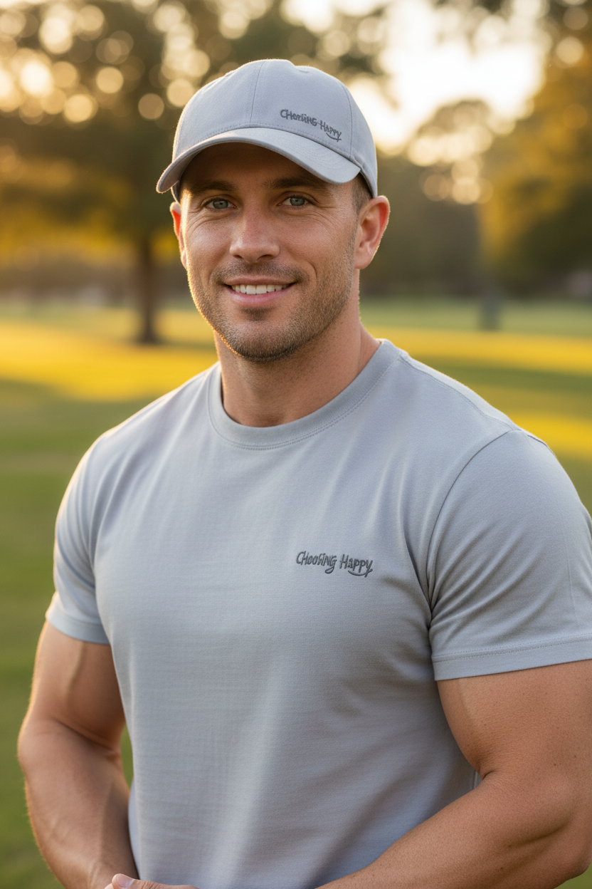 Choosing Happy Buckle Back Hats