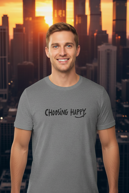 Choosing Happy Bold Signature Tee