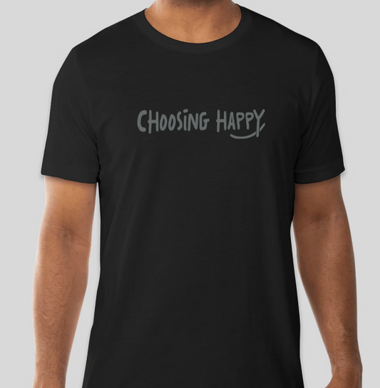 Choosing Happy Bold Signature Tee