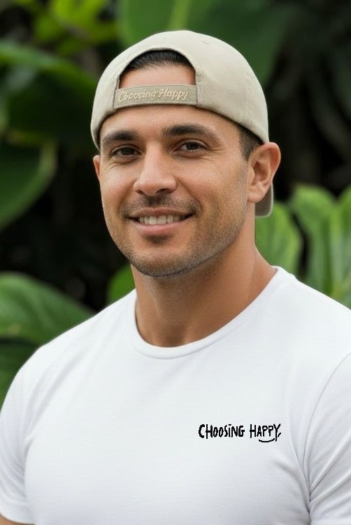 Choosing Happy Velcro Back Hats