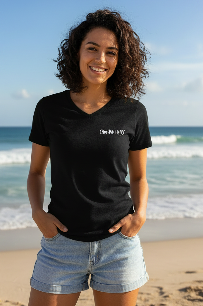 Choosing Happy V-Neck — Joy You Can Wear