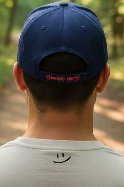 Choosing Happy Velcro Back Hats