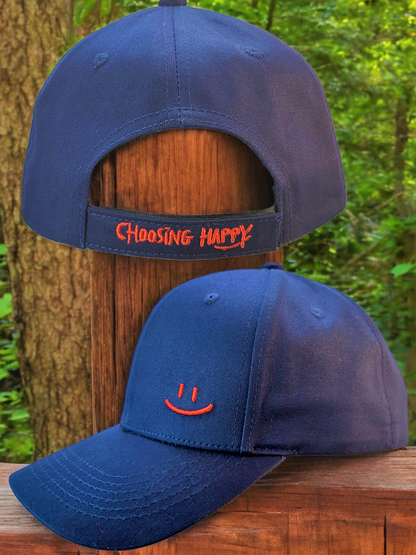 Choosing Happy Velcro Back Hats