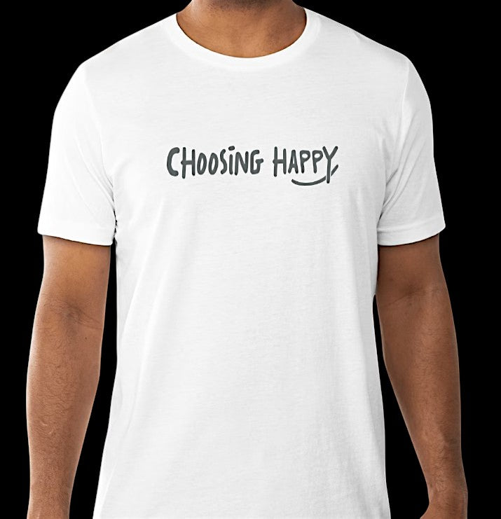 Choosing Happy Bold Signature Tee